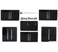 Trendi Artistic Modern Glossy Tactile 1 Gang 1 Way Dimmer Switch Silver Art-DMSI x8 Trade Pack