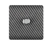 Trendiswitch Trendi Switch 1 Gang 1 Or 2 Way 150W Rotary Led Dimmer Light Switch In Carbon Fibre