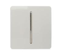 Trendi Switch 1 Gang Retractive Doorbell Switch in Ice White