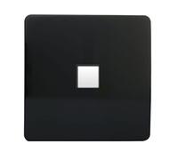 Trendi Artistic Modern Glossy Tactile RJ45 Cat 5e and Cat 6 Ethernet Socket - Black