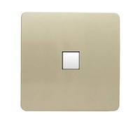 Trendi Artistic Modern Glossy Tactile RJ45 Cat 5e & Cat 6 Ethernet Socket Gold ART-PCGO