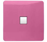 Trendi Artistic Modern Glossy Tactile RJ56 Cat 5e&Cat 6 Ethernet Socket Pink