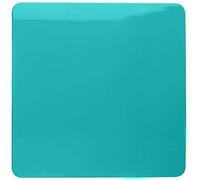 Trendi Artistic Modern Glossy Tactile Single Blanking Plate Bright Teal