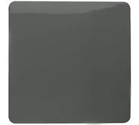 Trendi Artistic Modern Glossy Tactile Single Blanking Plate Charcoal