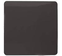 Trendi Artistic Modern Glossy Tactile Single Blanking Plate Dark Brown