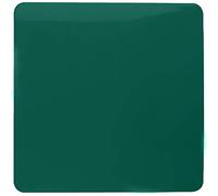 Trendi Artistic Modern Glossy Tactile Single Blanking Plate Dark Green