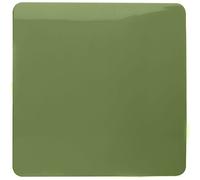 Trendi Artistic Modern Glossy Tactile Single Blanking Plate Moss Green