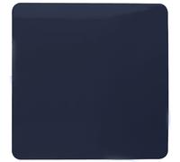 Trendi Artistic Modern Glossy Tactile Single Blanking Plate Navy