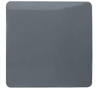 Trendi Artistic Modern Glossy Tactile Single Blanking Plate Warm Grey