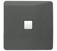 Trendi Artistic Modern Glossy Tactile Telephone Socket Charcoal