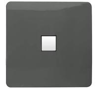 Trendi Artistic Modern Glossy Tactile Telephone Socket Charcoal