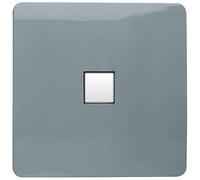 Trendi Artistic Modern Glossy Tactile Telephone Socket Cool Grey