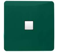 Trendi Artistic Modern Glossy Tactile Telephone Socket Dark Green