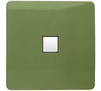 Trendi Artistic Modern Glossy Tactile Telephone Socket Moss Green