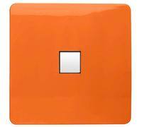 Trendi Artistic Modern Glossy Tactile Telephone Socket Orange