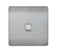 Trendi Artistic Modern Glossy Tactile Telephone Socket Stainless Steel