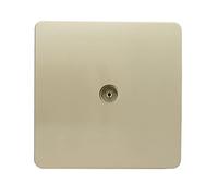 Trendi Artistic Modern Glossy Tactile TV Socket Gold ART-TVSGO