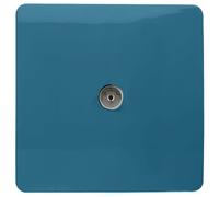 Trendi Artistic Modern Glossy Tactile TV Socket Midnight Blue
