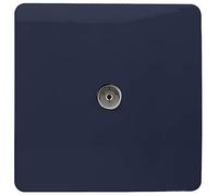 Trendi Artistic Modern Glossy Tactile TV Socket Navy