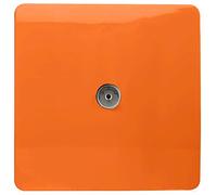 Trendi Artistic Modern Glossy Tactile TV Socket Orange