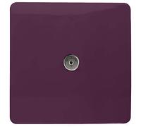 Trendi Artistic Modern Glossy Tactile TV Socket Plum