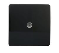 Trendi Artistic Modern Glossy TV Socket Black ART-TVSBK