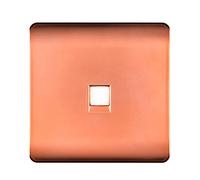 Trendi Artistic Modern Glossy Tactile Telephone Socket Copper