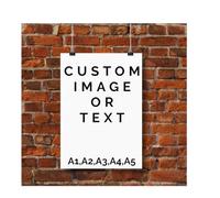 Trendi Custom Photo & Poster Printing - Personalised Image or Artwork on Premium Canvas Paper - A1, A2, A3, A4 Sizes -Birthday, Anniversary, Wedding, Halloween, Christmas | Gift (A2-(59x42cm))