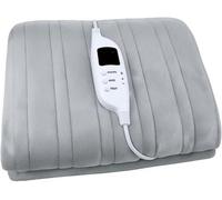 Trendi Electric Throw Blanket 120W Heated Blanket With Digital Controller, Overheat Protection, Machine Washable Soft Flannel (Single)