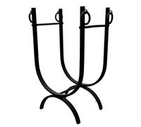 Trendi Fireplace Log Rack | Wrought Iron Firewood Holders Heavy Duty Wood Storage Kit for Fireplace Tool (Design 1)