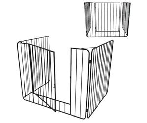 Trendi Heavy Duty Fire Guard Screen with Front Door | For Fireplace, Open Fire, Log Burner | Fireguard to Keep Children, Babies, Dogs, Cats, and Pets Safe | Durable Screen for Home Safety