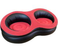 Trendi Inflatable Doubsofa Chair Soft Suede Top Ideal For Living Room, Gaming, Dorms, Camping & Outdoor Use