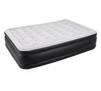 Trendi King Size High Raised Inflatable Air Bed With Built-In Electric Pump Flocked Surface, 203 X 157 X 47Cm Ideal For Guests, Camping