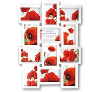 Trendi® Large Multi Aperture Picture Photo Frame Holds 12 x 6x4 Inch Photo Frames, Collage Picture Wall-Mounted frame (White)