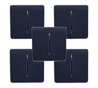 Trendi Modern 1 Gang 1 or 2 Way Screwless Rocker Light Switch in Navy Blue (Pack of 5)