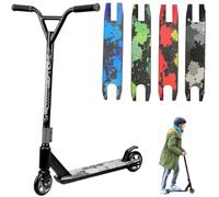 Trendi Pro Stunt Scooter | 360° Spin Handlebar Freestyle Trick Scooter with ABEC-7 Bearings | Durable Street Stunt Scooter for Boys, Girls & Teens Age 6+ (Black)