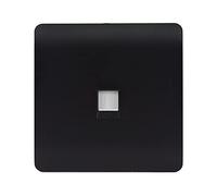 Trendi RJ45 Cat 5e & Cat 6 Ethernet Socket in Matt Black