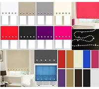 Trendi® Roller Blinds Easy Fit Trimable Home Office Window Square Eyelet Roller Blind (Silver, WIDTH 150cm x DROP-160cm)