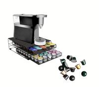 Trendi Rotating Coffee Capsule Stand for Dolce Gusto - Wire Rack Holds 24, 32, 36, 40, or 72 Pods, 360° Rotating Coffee Pod Tower, Coffee Stand, Space-Saving Kitchen Storage Organizer (72 Pods)