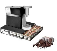 Trendi Rotating Coffee Capsule Stand for Dolce Gusto - Wire Rack Holds 24, 32, 36, 40, or 72 Pods, 360° Rotating Coffee Pod Tower, Coffee Stand, Space-Saving Kitchen Storage Organizer (36 Pods)