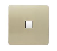 Trendi Spare FACEPLATE for Artistic Modern Telephone Socket Gold Art-TLPGO-SP