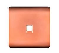 Trendi Switch 1 Gang RJ45 Cat 6 Modern Designer PC Ethernet Socket in Copper