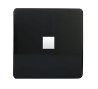 Trendi Switch 1 Gang RJ45 Cat 6 Modern Designer PC Ethernet Socket in Piano Black