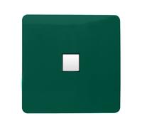 Trendi Switch 1 Gang RJ45 Cat 6 Modern Designer PC Ethernet Socketin Dark Forest Green
