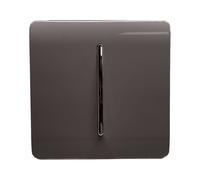 Trendi Switch 10A Triple Pole Bathroom Fan Isolator Switchin Dark Mocha Brown