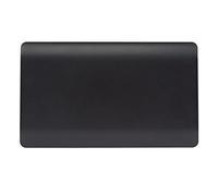 Trendi Switch Artistic Modern Glossy Decorative Screwless Standard Double Wall Blanking Plate for Electrical Sockets, Outlet with Screws in Matt Black - ART-2BLKMBK