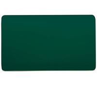 Trendi 2 Gang Artistic Modern Glossy Tactile Double Blanking Plate Dark Green