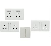 Trendi Switch Modern Switches/Sockets Conservatory/Garden Room Trade Pack White