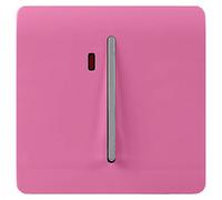 Trendi Artistic Modern Glossy 45 A Tactile Light Switch & Neon Insert Pink