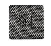 Trendi Switch Screwless Artistic Modern Glossy Tactile 230V Switched 13 A Single Fused Spur Connection Unit w/Flex Outlet Chrome Rocker in Carbon Fibre - ART-FSCF